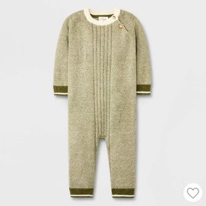 Baby Marl Romper - Cat and Jack olive green